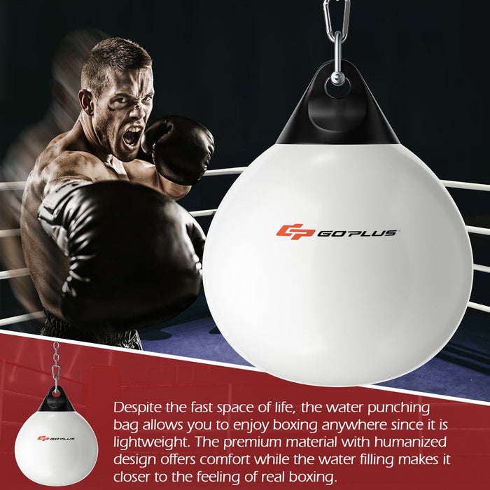 Goplus 18" 110lbs Heavy Water Filled Punching Aqua Training Boxing Bag Home Gym Hook