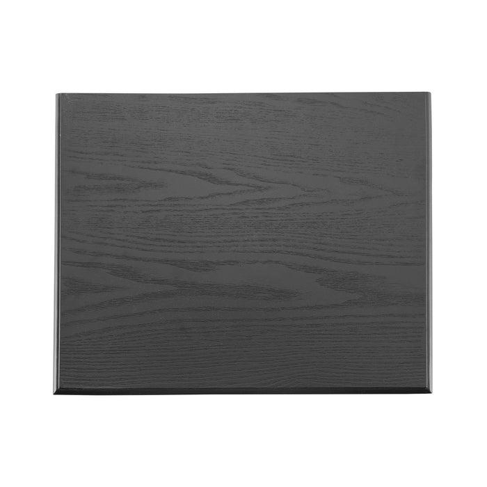 Emma 2-Drawer Wooden Bedroom Nightstand with Non-Slip Feet, Black  