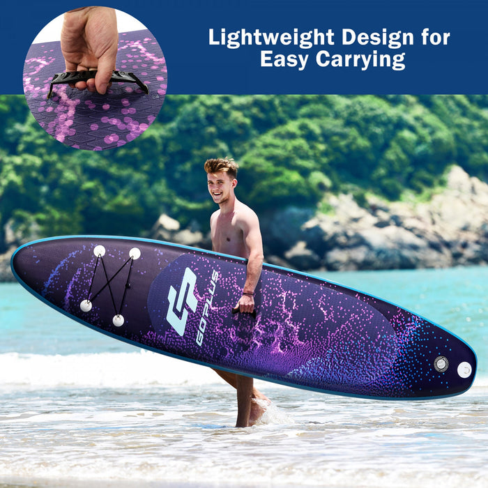 Goplus 11' Inflatable Stand Up Paddle Board Surfboard W/bag Aluminum Paddle Pump