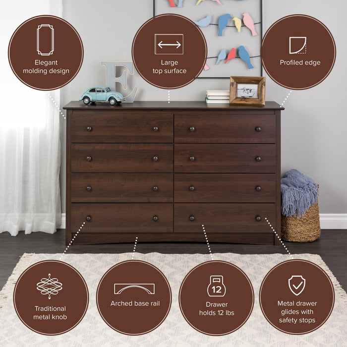 Fremont 8-Drawer Dresser - Espresso