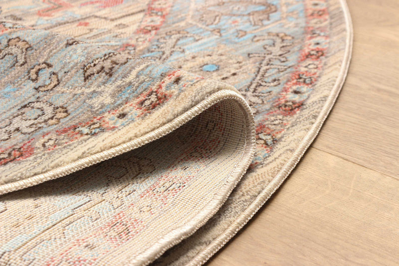 Bettina Traditional 5'0\" x Area Rug in Multi Indoor Area Rug 