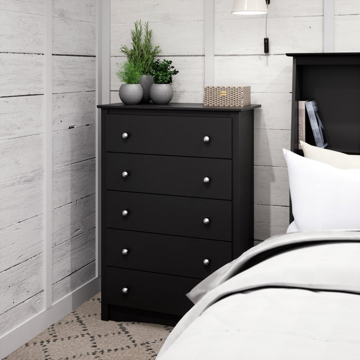 Sonoma 5-Drawer Chest - Black