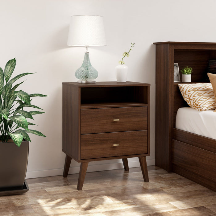 Milo 2-Drawer Tall Nightstand - Cherry