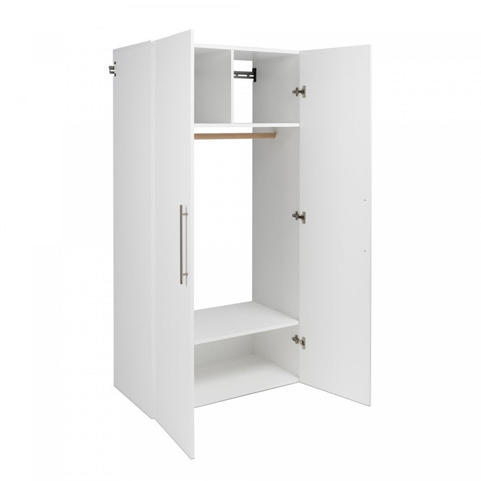 Hangups 2-shelf Wardrobe Storage Cabinet - White 