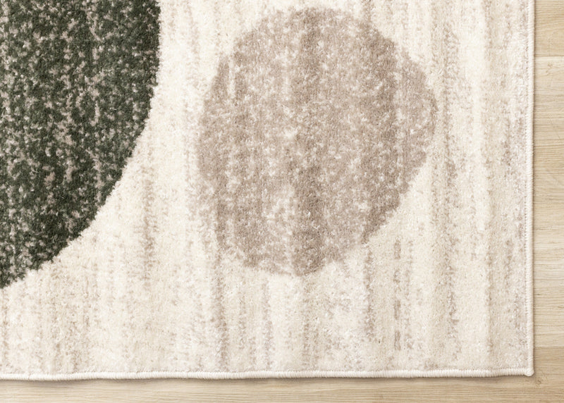 Marley Green Yellow Taupe Geometric Area Rug - 7'10\" x 10'6\"