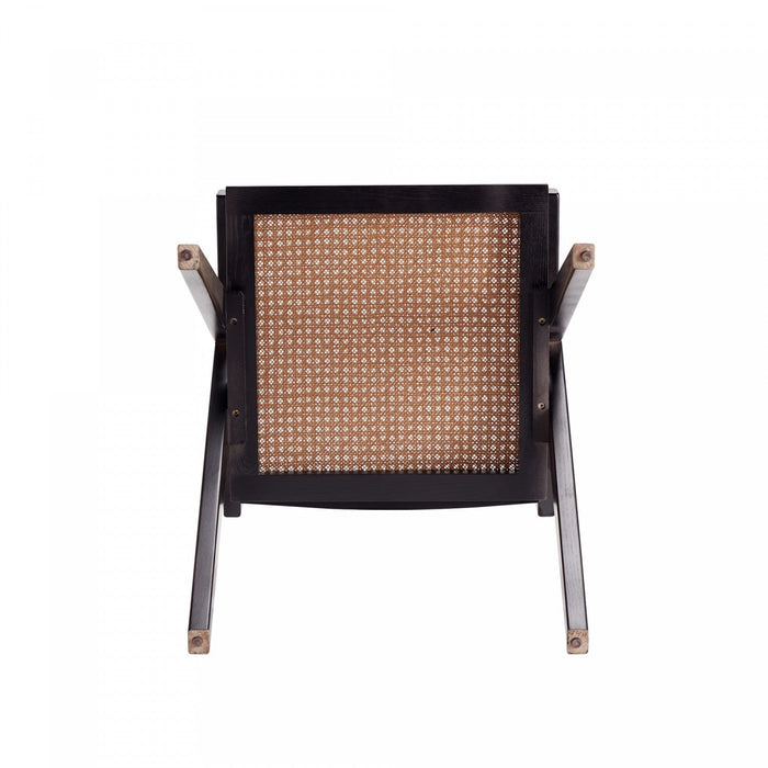 Hamlet Industry Chic Wood Armchair in Black and Natural - Set of 2 Dining Chair 