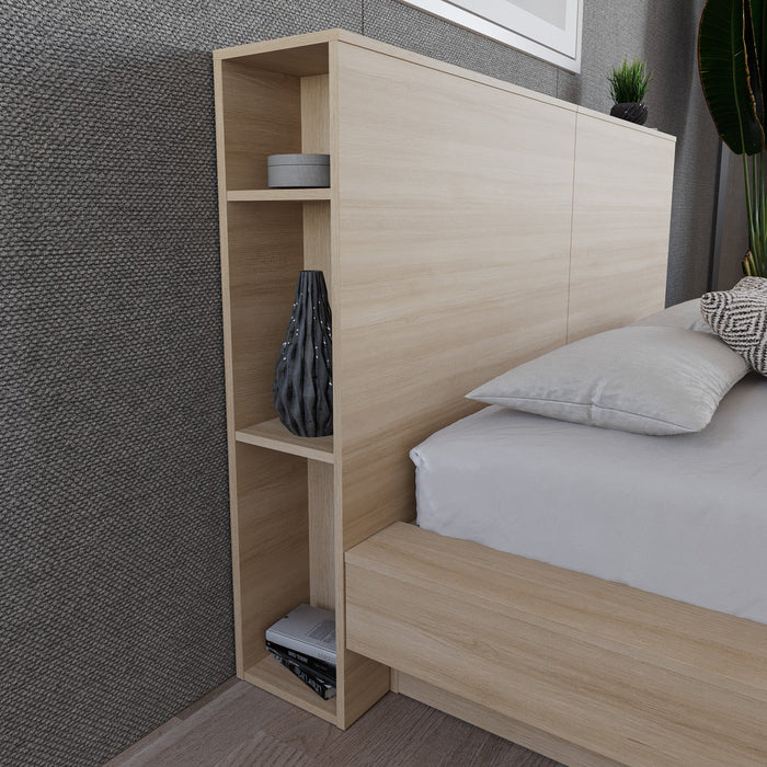 Nordika Marconi Queen Headboard - Natural Blonde Oak