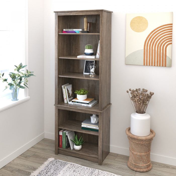 Tall Bookcase - Drifted Grey