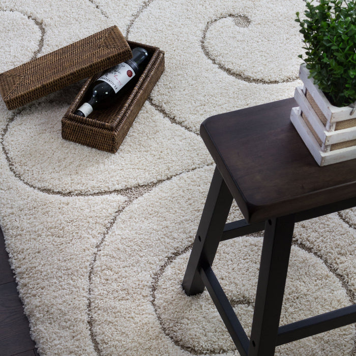 Oakville Cream Flora 3x5 Area Rug