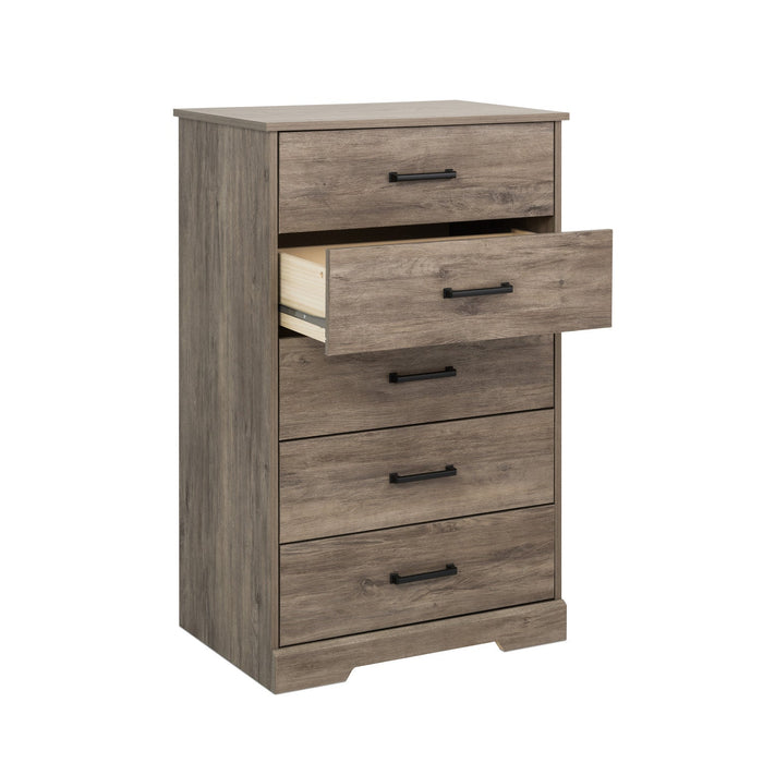 Prepac Rustic Ridge 27.5\" 5-Drawer Chest - Brown