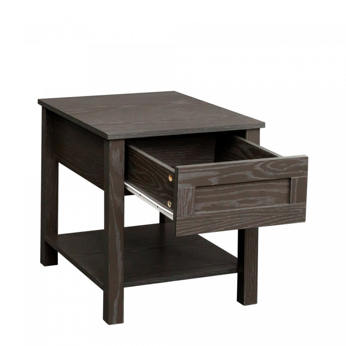 Strauss Lift-top Coffee & End Table Grey, Set Of 2 Occasional Table Package 