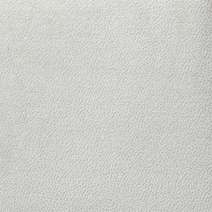 Concord Modern Glam Chenille Accent Bench in Ivory 