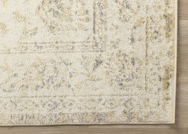 Ellis Subtle Traditional Elegant Beige Cream Area Rug - 7'10\" x 10'6\"