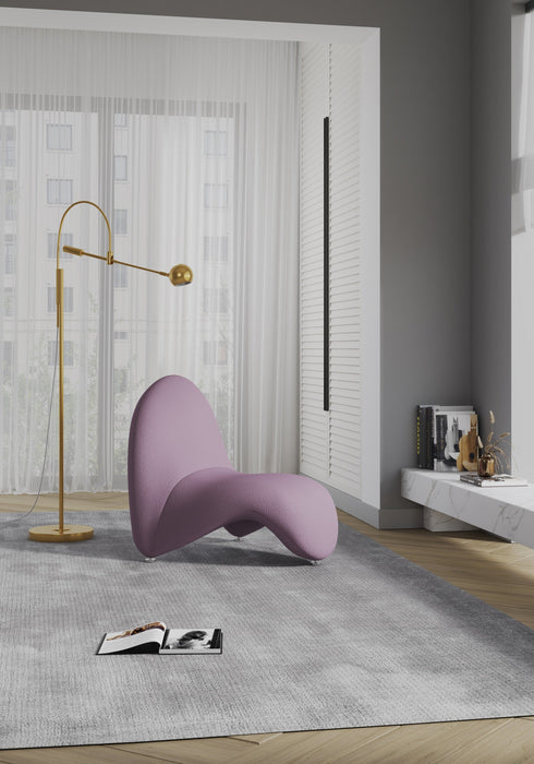 Manhattan Comfort Moma Wool Blend Accent Chair - Purple