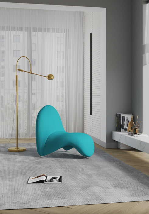 Manhattan Comfort Moma Wool Blend Accent Chair - Teal