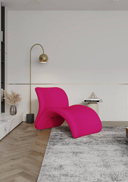 Manhattan Comfort Rosebud Wool Blend Accent Chair - Fuchsia