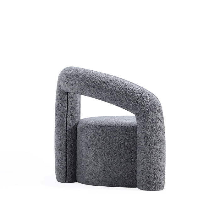 Manhattan Comfort Modern Darian Chenille Accent Chair - Grey