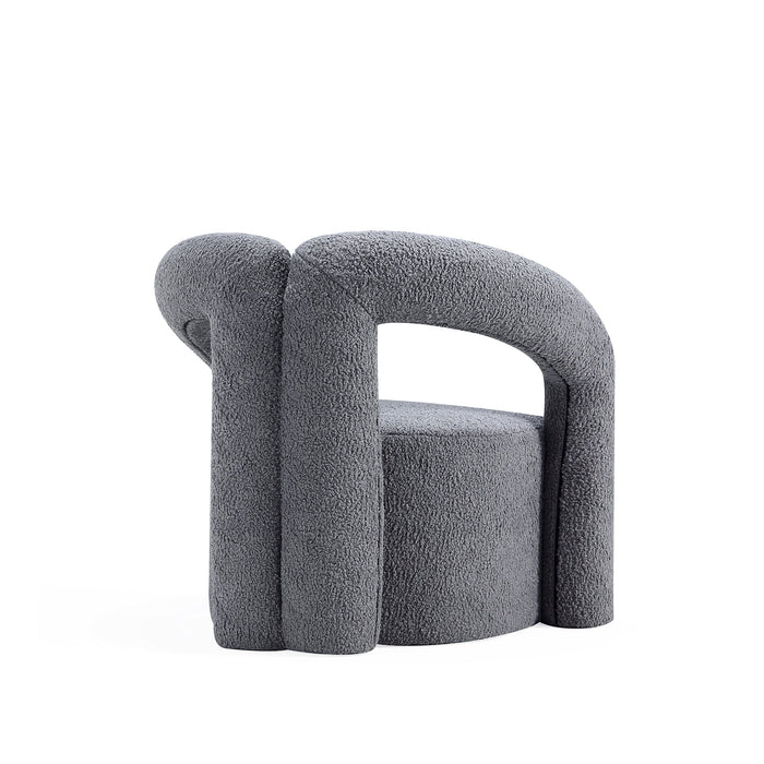 Manhattan Comfort Modern Darian Chenille Accent Chair - Grey