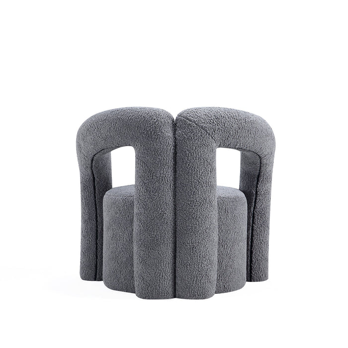 Manhattan Comfort Modern Darian Chenille Accent Chair - Grey