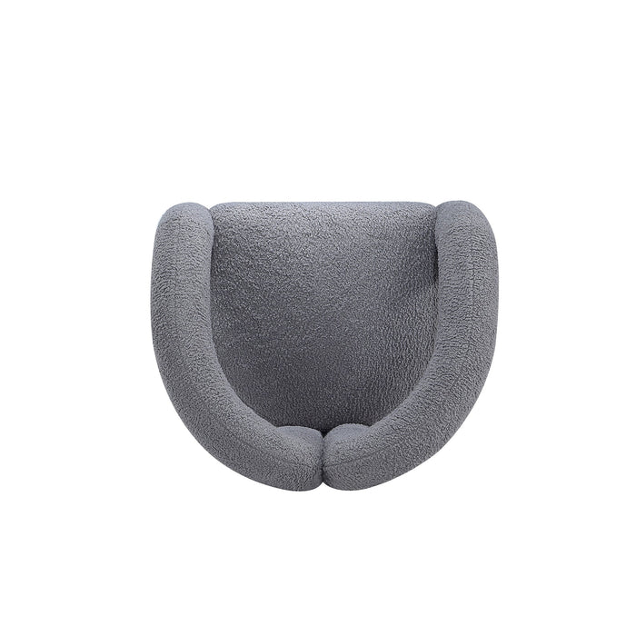 Manhattan Comfort Modern Darian Chenille Accent Chair - Grey