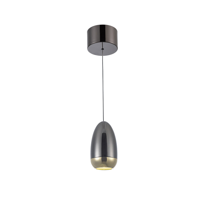 Royal Pearl Gun Metal Integrated LED Pendant