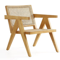 Manhattan Comfort Hamlet Accent Chair - Natural Cane