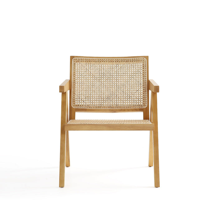 Manhattan Comfort Hamlet Accent Chair - Natural Cane