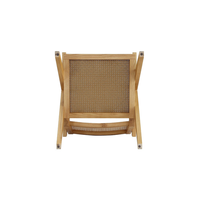 Manhattan Comfort Hamlet Accent Chair - Natural Cane
