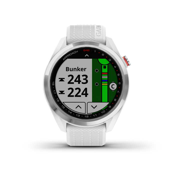 Garmin Approach® S42 Gps Golf Smartwatch - Fitness Tracker W/ Multi-gnss Support - Polished Silver