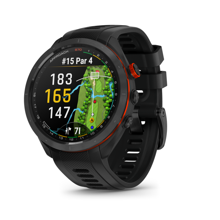 Garmin Approach® S70 Golf Gps Smartwatch - Sport And Health Tracker With Black Silicone Band