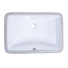 Bristol Sinks Vitreous China Rectangular Undermount Bathroom Sink - B606