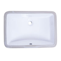 Bristol Sinks Vitreous China Rectangular Undermount Bathroom Sink - B606