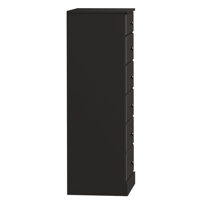 Astrid 6-Drawer Tall Chest - Black