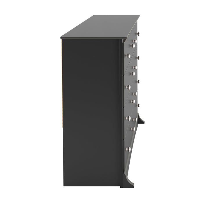 Jade 8-Drawer Dresser - Black