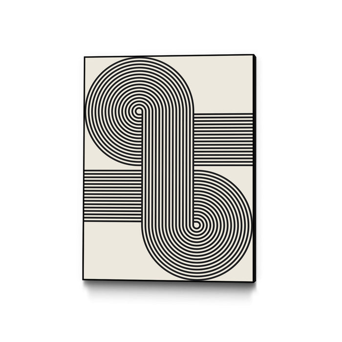 \"Simplicity Xv\" Canvas Framed Black 24x32 Wall Art
