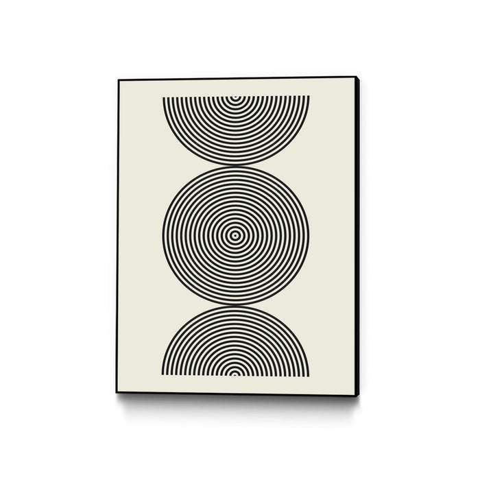 \"Simplicity Ii\" Canvas Framed Black 18x24 Wall Art