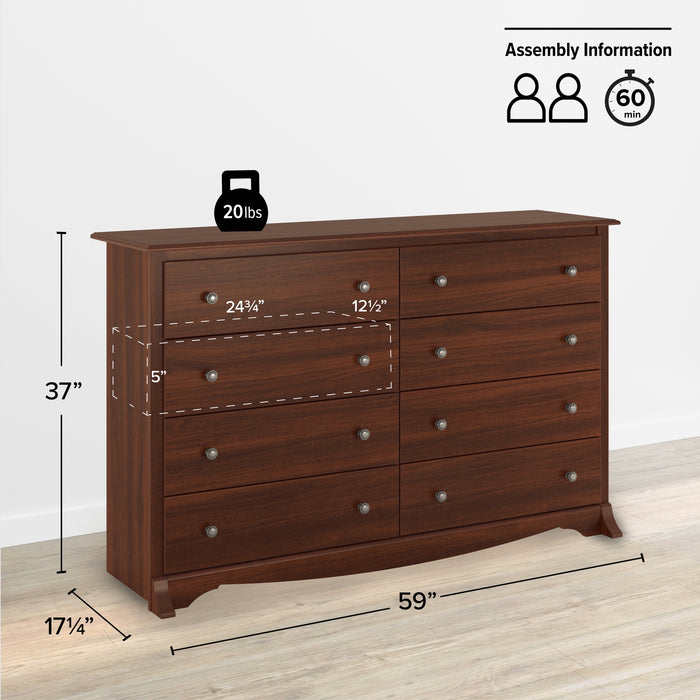 Monterey 8-Drawer Dresser - Cherry