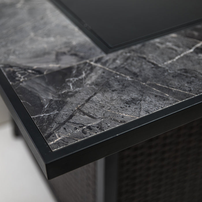 Deko Living Gas Outdoor Firepit Table 