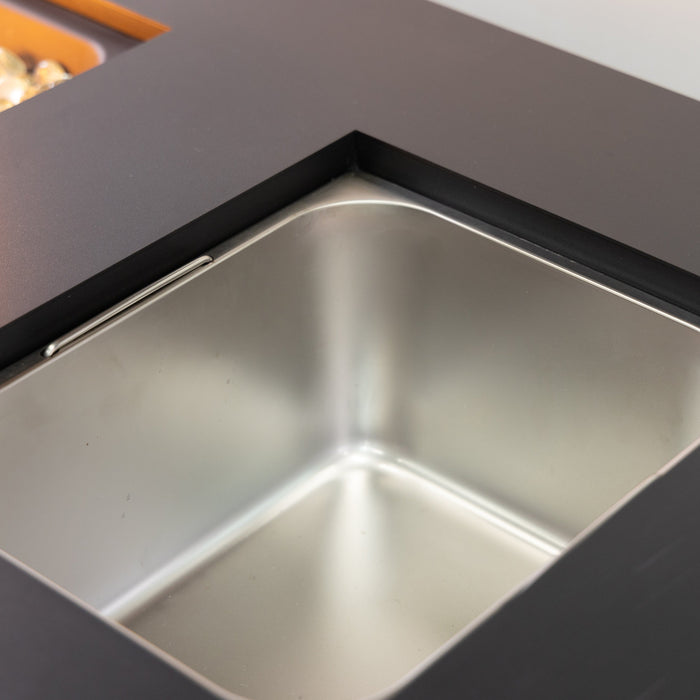 Deko Living Outdoor Propane Fire Table with Ice Bucket 