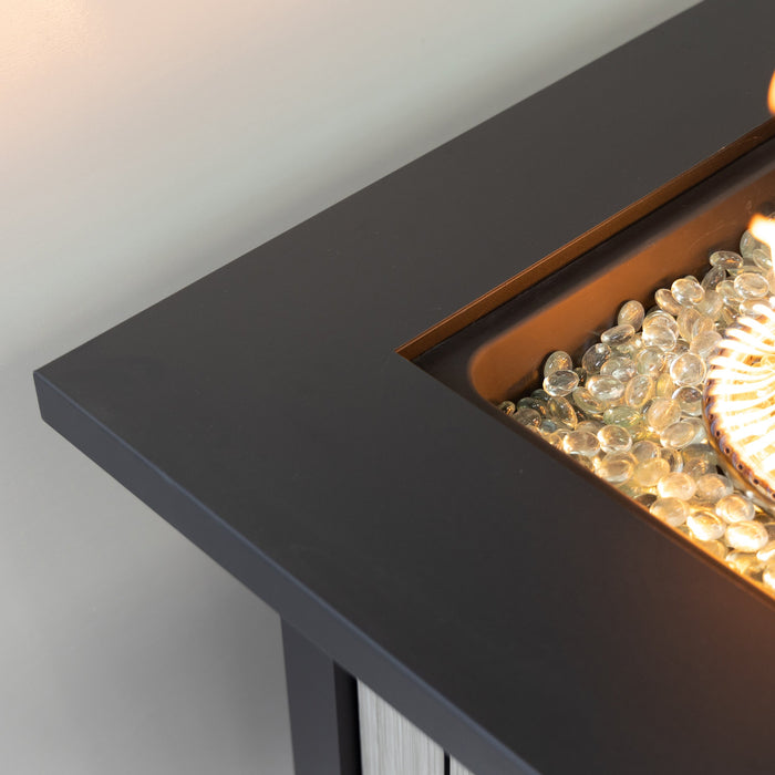 Deko Living Outdoor Propane Fire Table with Ice Bucket 