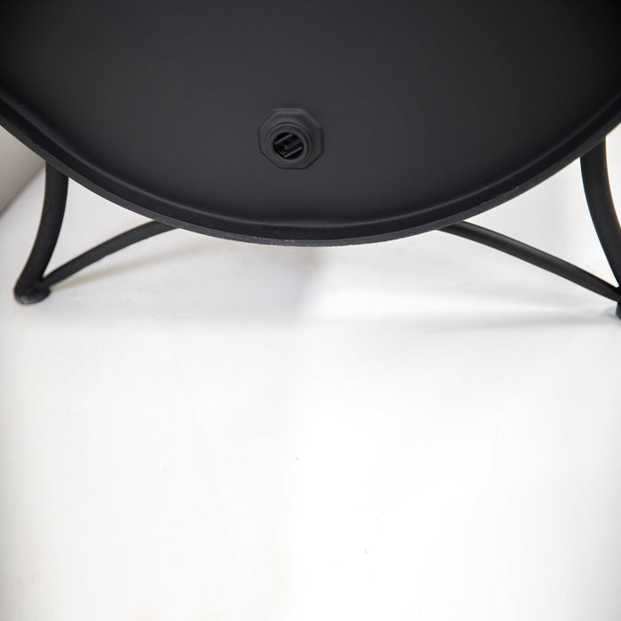 Deko Living 35\" Barrel Wood Burner Firepit 