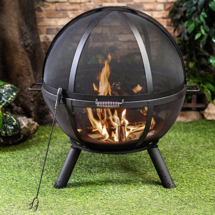 Deko Living Wood Burner Sphere Fire Pit