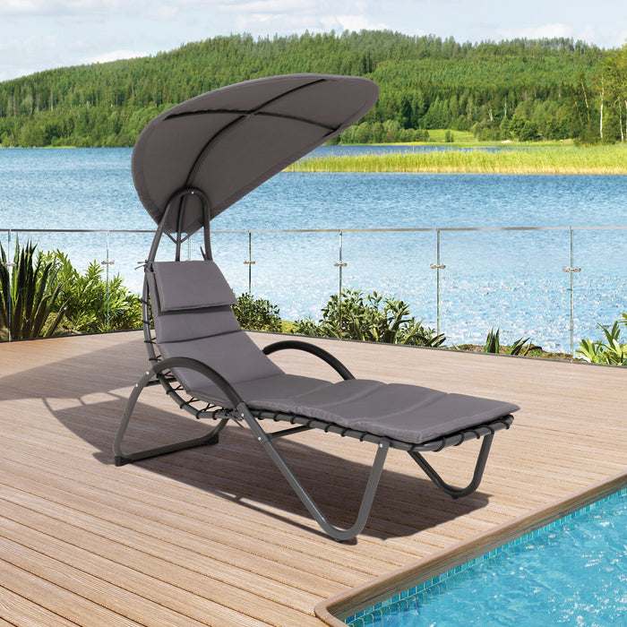 Deko Living Outdoor Lounge Chair & Canopy