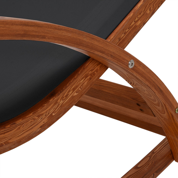 Deko Living Outdoor Lounge Chair - Black