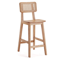 Manhattan Comfort Versailles Counter Height Barstool - Natural Cane