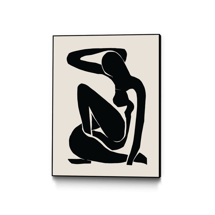 \"Untitled\" Canvas Framed Black 30x40 Wall Art