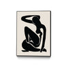 \"Untitled\" Canvas Framed Black 18x24 Wall Art