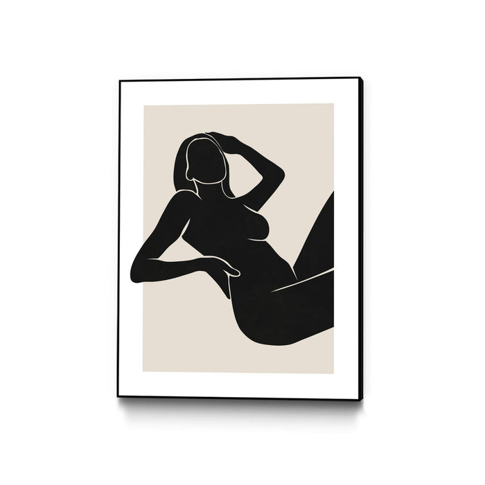\"Untitled\" Canvas Framed Black 30x40 Wall Art
