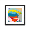 \"Free Falling\" Matted and Framed Black 30x30 Wall Art