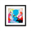 \"Traveling Back In Time\" Matted and Framed Black 36x36 Wall Art